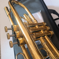 STR120 Bb Key Professional Handcraft Gold Lacquer Finished Trumpet