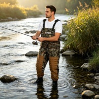 Damen Herren Gummi Gelber PVC Neopren Maßgefertigter Ganzkörperanzug Atmungsaktiv Wasserdicht Brust-Wathose für Jagd und Fliegenfischen
