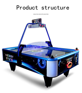 โต๊ะฮ็อกกี้อากาศสองชั้นแบบไฟฟ้าใช้เหรียญอาเขตขั้นสูง - Product Image 4