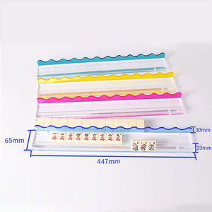 ตัวผลักไพ่นกกระจอกแฟชั่นตัวเครื่องชัดเจนเน้นสีฟ้าชมพูเหลือง - Product Image 1