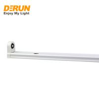 Support de lampe fluorescente LED raccordable avec boîtier métallique pour tube simple ou double de 60 cm et 120 cm, FLT-FIXTURE