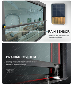 Ventana Elevadora Eléctrica Inteligente ZEKIN con Control Remoto, Ventana Automática de Aluminio con Doble Vidrio Templado, Mosquitera - Product Image 4