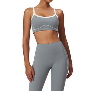 Soutien-gorge de sport Disko Sport pour femme, col en U, extensible dans quatre directions, en nylon et élasthanne, idéal pour le fitness et le quotidien - Product Image 3