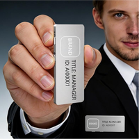 Stylo Enregistreur Vocal IA, Badge Magnétique Numérique pour Employé, Carte de Travail, Enregistrement Continu 16H, Alliage d'Aluminium