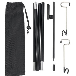 Support de lampe pliable pour camping en plein air, avec crochet et sac de transport, pour lanternes et lampes à huile - Product Image 5