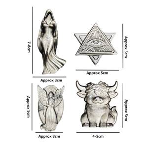 Figurine en Obsidienne Argentée Naturelle Sculptée : Déesse, Ange, Vache des Highlands et Œil Tout-Prenant pour la Décoration Spirituelle et Intérieure (Vente en Gros) - Product Image 2