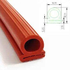 Most Customers Choice Oven Door High Temperature Resistant Dustproof E shaped Silicone Rubber Sealing Gaskets