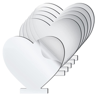 Panneau lumineux en acrylique transparent personnalisé de 2 mm et 3 mm, panneau d'affichage LED vierge pour base de lampe de nuit et enseignes DIY