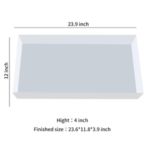 Stampi per Tavoli in Resina Epossidica, Grandi Stampi in Silicone per Tavoli Effetto Fiume con Base in Legno, Bianco, per Tutte le Stagioni, Consegna in 1-5 Giorni - Product Image 2