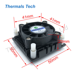 Dissipateur thermique de radiateur en <span class=keywords><strong>aluminium</strong></span> South North Bridge 50*50*20mm avec ventilateur DC à double boule - Product Image 6