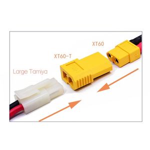 อะแดปเตอร์ XT60ตัวผู้ไปยัง T-Plug / TRX/EC3/XT60-XEDT อะแดปเตอร์ผู้หญิง Tamiya ขนาดใหญ่สำหรับการใช้งานกับแบตเตอรี่ RC - Product Image 3