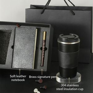 Stainless Steel <b>Colored</b> Luxury <b>Pen</b> Notebook and Coffee Cup Gift Set for Men - Product Image 4