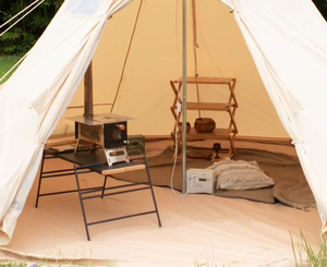 Carpa de Camping para Exteriores, Carpa de Picnic Piramidal, Engrosada, Impermeable, de Apertura Rápida, Suministros para el Campo, Carpa Glamping Tipo Campana India - Product Image 5