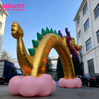Arche gonflable Dragon pour la décoration gonflable de festival |   Arche de ballons gonflables personnalisée en forme de dragon