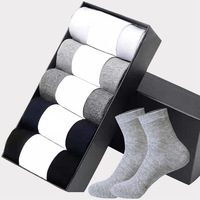 Chaussettes jetables d'affaires décontractées Chaussettes d'équipage confortables en gros Chaussettes de couleur unie simples et douces pour hommes
