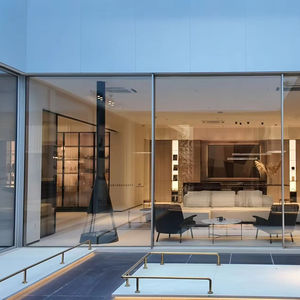 <span class=keywords><strong>Porte</strong></span> Coulissante en Aluminium à Double Vitrage, Grande <span class=keywords><strong>Porte</strong></span> Coulissante Électrique Extérieure en Verre, Mince, Résistante aux Chocs Cycloniques, Conforme à la Norme Australienne - Product Image 1