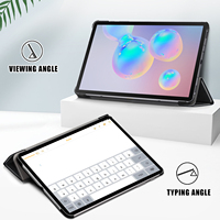 Pour Samsung pour Galaxy Tab S10 FE Plus 13.1 pouces Smart Case avec fente pour stylet Protection complète Housse en plastique TPU
