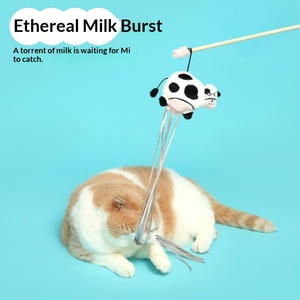 Moo-Moo Kuh-Katzenangel Interaktives Katzenminze-Selbstunterhaltungsspielzeug für den ganzjährigen Gebrauch - Product Image 3