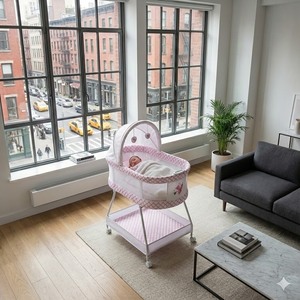 Cuna para Bebé al por Mayor en Línea con Cuna Cómoda para Dormir, Cama para Bebé con Móvil - Product Image 4