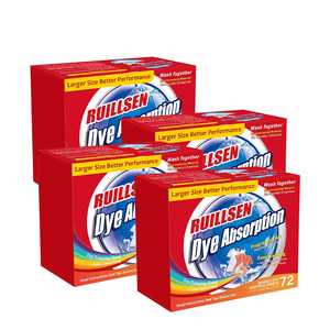 Fogli Assorbenti per Colori all'Ingrosso, Fogli Cattura Colore, Compresse Trappola per Colori - Product Image 1