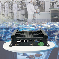 PC industriel sans ventilateur YCT, Intel J4125, GPIO, RS232, double LAN Gigabit, 4K, signalisation numérique, POS, OEM, ODM