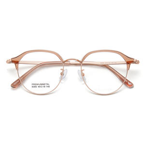 กรอบแว่นตา Danyang Oval รุ่น 8089 พรีเมียม โลหะน้ำหนักเบา แบบเต็มกรอบ สำหรับทุกเพศ เลนส์อะคริลิก ดีไซน์ทันสมัย ผลิตจากโลหะผสม - Product Image 5