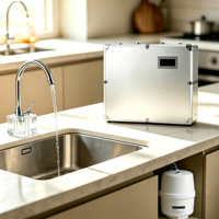 Purificateur d'eau RO portable sans installation, électrique, 100G 3.2G, avec filtration à 4/5 étapes, pour la maison