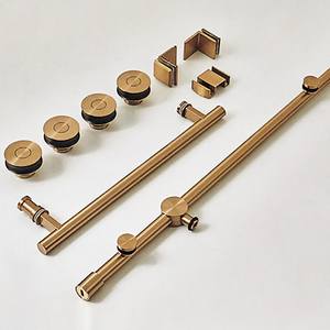 Exportación de América del Norte Puerta de <span class=keywords><strong>ducha</strong></span> <span class=keywords><strong>corredera</strong></span> 28 "Rodillos colgantes Partición de vidrio Acero inoxidable 304 <span class=keywords><strong>1</strong></span> Fix <span class=keywords><strong>1</strong></span> Cabina de <span class=keywords><strong>ducha</strong></span> móvil - Product Image 4