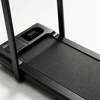 Tapis de marche électrique portable sous table avec accoudoirs, écran LCD, support de téléphone, inclinaison automatique, fitness à domicile