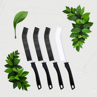 Brosse de nettoyage écologique à long manche en nylon pour sols de cuisine, carrelages PP et joints de carrelage, avec raclette pour joints profonds