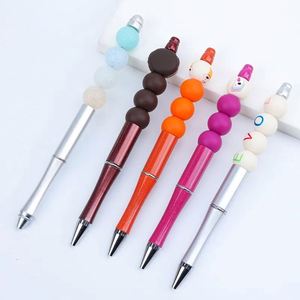Cute Beaded <b>Ballpoint</b> <b>Pen</b>, DIY Silicone Wine Bottle Charm <b>Pen</b>, Retractable Cute <b>Pen</b> for Student, Office - Product Image 4