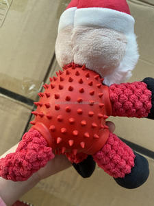 Jouet interactif en peluche bonhomme de neige de Noël personnalisé résistant aux morsures en caoutchouc grinçant - Product Image 5