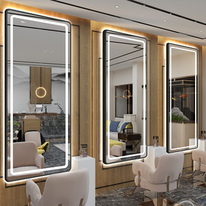 Stile moderno specchio parrucchiere salone di bellezza mobili da parete parrucchiere per il salone - Product Image 6