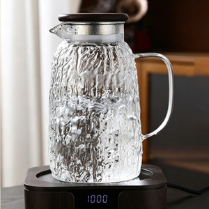 <span class=keywords><strong>Jarra</strong></span> <span class=keywords><strong>de</strong></span> <span class=keywords><strong>Agua</strong></span> Elegante <span class=keywords><strong>de</strong></span> Vidrio Borosilicato <span class=keywords><strong>de</strong></span> Alta Calidad <span class=keywords><strong>con</strong></span> Tapa <span class=keywords><strong>de</strong></span> Madera <span class=keywords><strong>de</strong></span> Acacia para Bebidas Frías y Calientes - Product Image 3