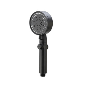 High Pressure <b>Shower</b> Head Round Portable Spray Rain Easy Cleaning Bath Hardware <b>Set</b> - Product Image 4