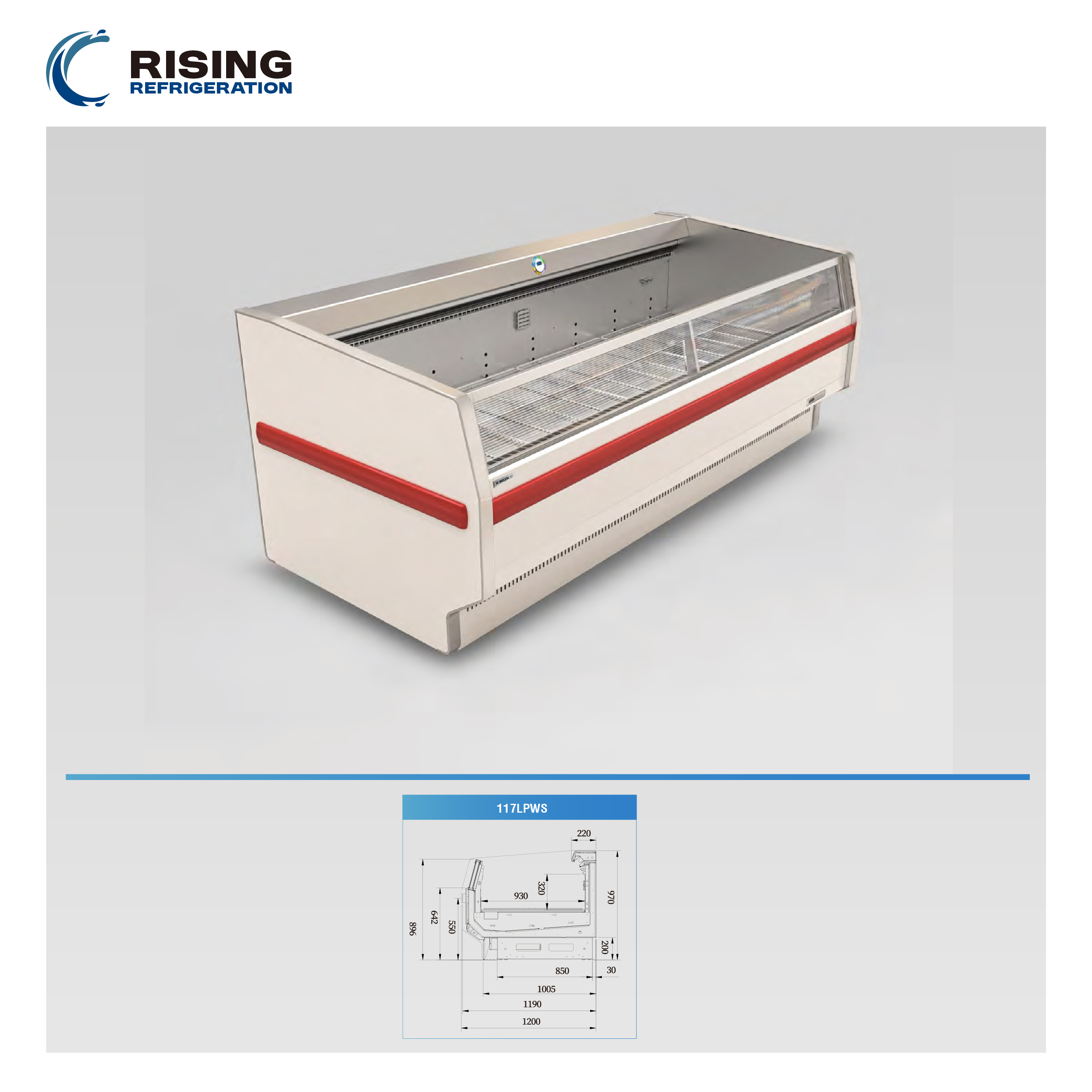 display freezer for meat