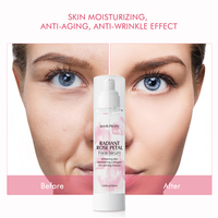 Sérum à l'eau de rose en vrac, marque privée, hydratant, biologique, tonique pour la peau, nouveau soin du visage, sérum à l'eau de pétales de rose