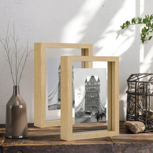 Cadre photo fait main en bois double face pour affichage mural et de table Durable pour les <span class=keywords><strong>photos</strong></span> de portrait de paysage fleur animal - Product Image 5