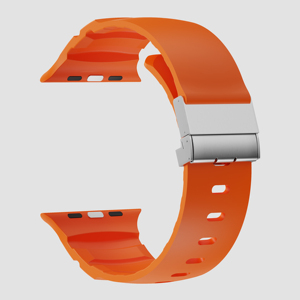 Correa de Reloj Magnética Plegable de Silicona RYB con Cierre de Hebilla para Apple Watch Series 11 10 9 8 7 6 44mm 45mm 46mm - Product Image 1