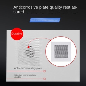 छत जिप्सम बोर्ड के लिए आधुनिक ज्यामितीय डिजाइन धातु दीवार पैच के लिए आसान नमी-प्रूफ छेद मरम्मत - Product Image 3