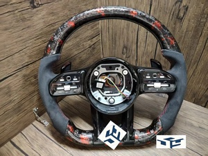 Volant LED en carbone forgé <span class=keywords><strong>AMG</strong></span> personnalisé pour un <span class=keywords><strong>C</strong></span> E CLA CLS GLC GLE G-Class 2015-2024 - Product Image 3