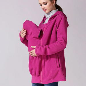 Emotion Moms Wholesale Manteau <span class=keywords><strong>kangourou</strong></span> Porte-bébé Veste à capuche pour <span class=keywords><strong>maman</strong></span> et bébé Deux options pour porter des vêtements de maternité - Product Image 3