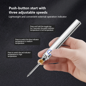 <span class=keywords><strong>Fer</strong></span> à <span class=keywords><strong>souder</strong></span> sans fil à batterie au lithium <span class=keywords><strong>15W</strong></span>, prise USB portable, interface 510, outil de réparation de soudage en extérieur - Product Image 3