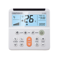 K-660E LCD Remote Control AC Universal dengan Timer Otomatis, Lampu LED, dan Pengunci Suhu untuk AC Dinding