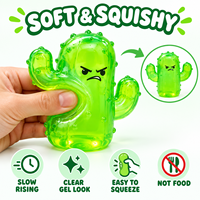 Jouet anti-stress Squishy Cactus en colère à montée lente en maltose