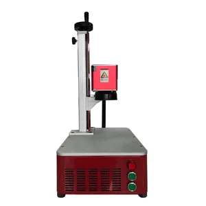 Barato 20w 30w Mini desktop portátil do laser da fibra máquina da marcação do metal para tag pet