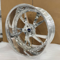 Jantes forgées RCSR Polished Deep Lip 2 pièces 20 22 24 26 pouces 5x112 5x114.3 5x120 pour Dodge Charger Challenger