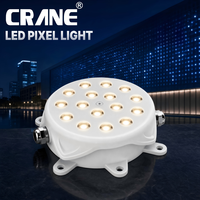 Luz Decorativa LED de Aluminio Tipo Loto, IP65, DC24V, 5W, DMX512, RGB, RGBW, para Fachadas de Edificios, Centros Comerciales y Paisajismo
