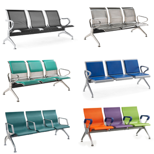 Chaise d'attente en alliage d'aluminium pour les espaces publics, aéroports, hôpitaux, centres commerciaux et utilisation en extérieur - Design moderne, mobilier commercial durable - Product Image 6