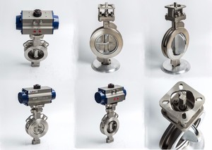 Válvula de Acero Inoxidable Tipo 304 Accionada Neumáticamente con Clasificación IP65, Tamaño de Puerto de 2"-12" para Agua/Gas/Aceite - Product Image 2